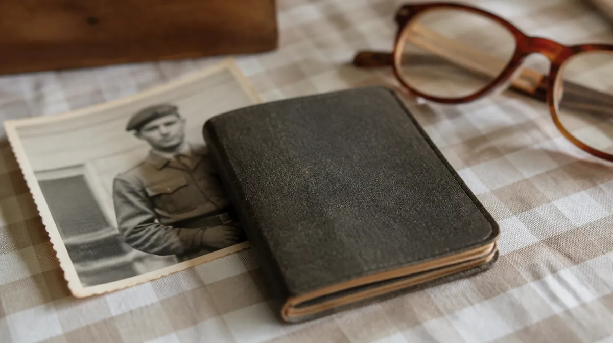 Un ancien livret militaire et une photo d'appelé, les traces d'un service militaire à faire compter pour la retraite